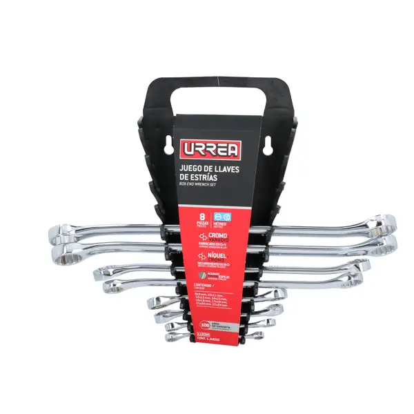 JGO. LLAVES DE CORONA METRICO 12 PTS, 8 PZS (1100IM) URREA