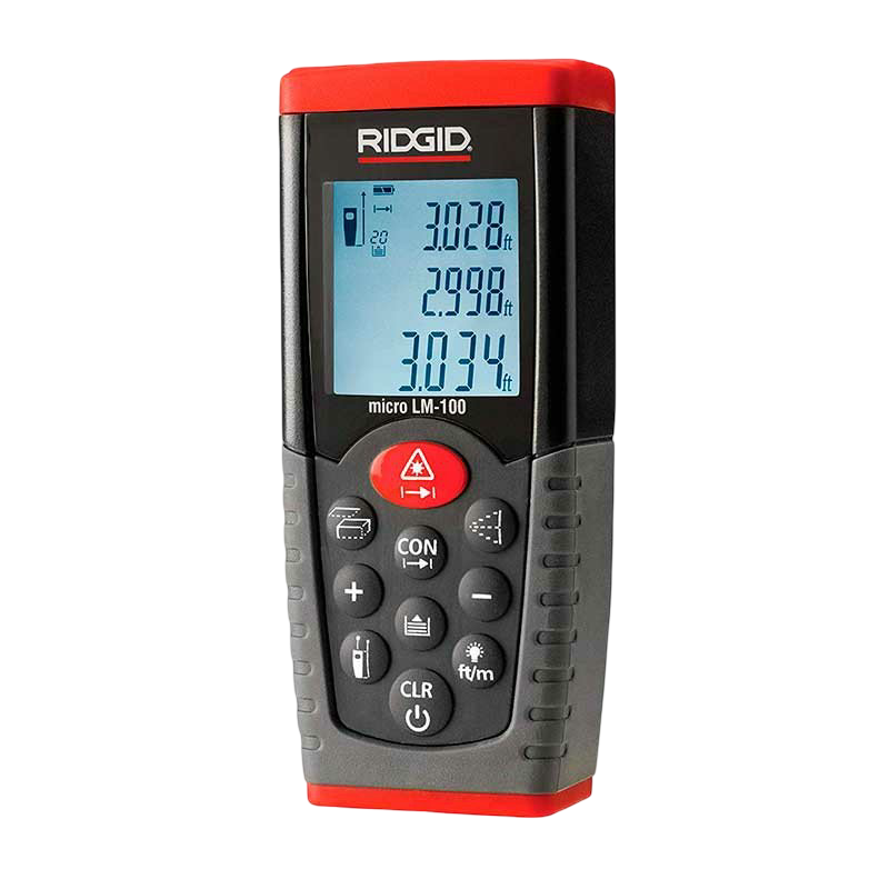 MEDIDOR DE DISTANCIA LÁSER LM-100 DE 50 MTS  (36158) RIDGID