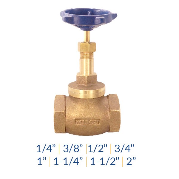 VÁLVULA DE GLOBO BR 1/2" NTP 150S 300 WOG SELLO TEFLON HELBERT