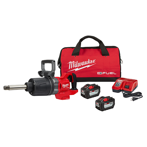 [2869-22HD] LLAVE DE IMPACTO 1" CON EXTENSIÓN ONE-KEY FUEL SIN CARBONES INALÁMBRICA 18V CON BATERÍA DE 12 AMP (2869-22HD) MILWAUKEE