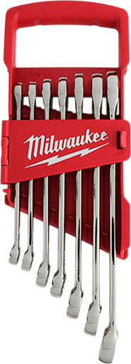 [48-22-9406] Juego de llaves combinadas de trinquete de 7 piezas - SAE (48-22-9406) MILWAUKEE
