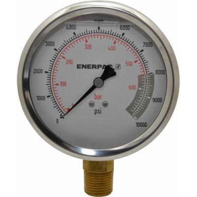 [G-4039-L] MANÓMETRO CON CLICERINA DE 4", 0-10000 PSI (G-4039-L) 