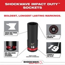 COPA CORTA DE IMPACTO MANDO 1" DE 70 MM (49-66-6616) MILWAUKEE