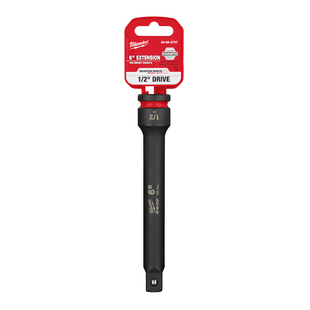 EXTENSION DE IMPACTO DE MANDO 1/2" POR 6" DE LARGO (49-66-6707) MILWAUKEE