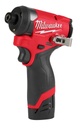 2. ATORNILLADOR DE IMPACTO A BATERIA M12 DE 1/4&quot; (3453-22) MILWAUKEE
