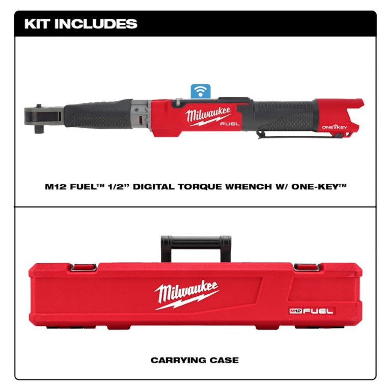 LLAVE DINAMOMÉTRICA DIGITAL M12 FUEL™ DE 1/2" CON ONE-KEY™ (2466-20) MILWAUKEE