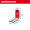 GANCHO RECTO PACKOUT™ DE 9” (48-22-8330) MILWAUKEE