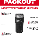 VASO PACKOUT 20 OZ NEGRO (48-22-8392B) MILWAUKEE