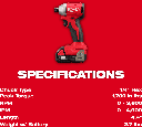 KIT TALADRO/DESTORNILLADOR 1/2"  - DESTORNILLADOR DE IMPACTO HEXAGONAL 1/4" M18™ SIN ESCOBILLAS CON BATERIAS DE 2 AMP (3692-22CT) MILWAUKEE