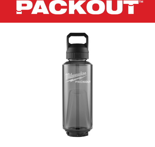 BOTELLA NEGRA PACKOUT C/TAPA 48ONZ 48-22-8373B