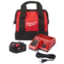 BATERÍA REDLITHIUM M18 XC 5.0 + CARGADOR DUAL - KIT 12V/18V (48-59-1850)