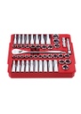 JUEGO DE COPAS Y TRINQUETE MÉTRICO DE 1/2" 47 PIEZAS (48-22-9010) MILWAUKEE