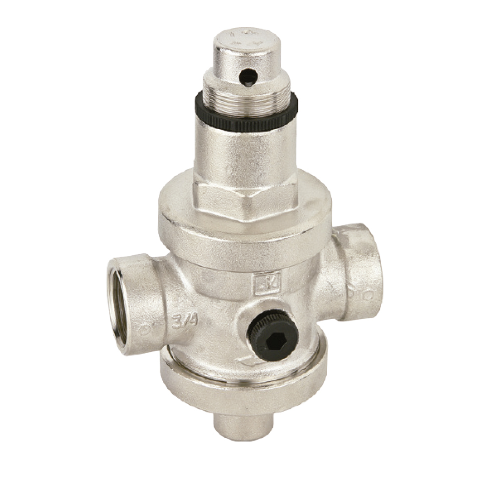 VÁLVULA REDUCTORA DE PRESIÓN  IN-360 OUT-7-75PSI 90GR 3/4" H-H TOBU019 BUGATTI