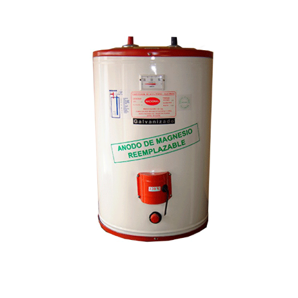 CALENTADOR ELÉCTRICO GALVANIZADO CON TERMOMETRO 60 GLNS 220V.