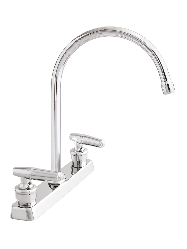CORVUS BIMANDO 8" MEZCLADORA DE LAVAPLATOS DE MESA CON SIFON  SG0059153061BO  EDESA