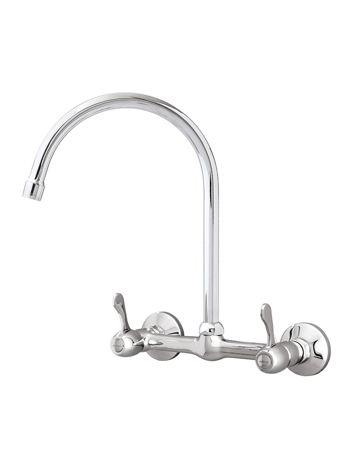 SG0056643061BO SHELBY BIMANDO 8" MEZCLADOR DE COCINA DE PARED CON SIFON