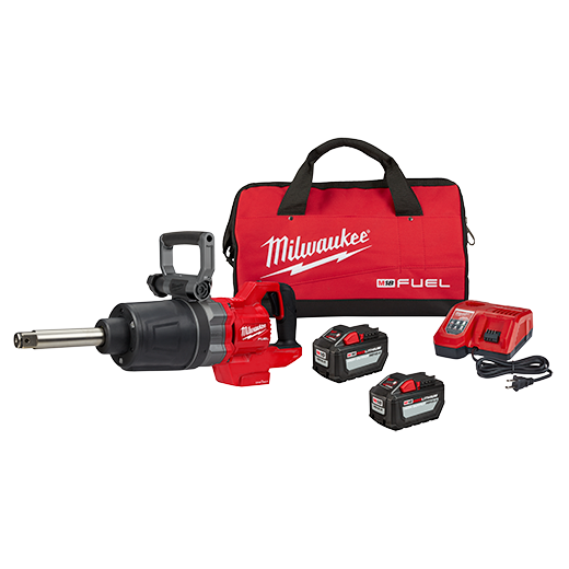 LLAVE DE IMPACTO 1" CON EXTENSIÓN ONE-KEY FUEL SIN CARBONES INALÁMBRICA 18V CON BATERÍA DE 12 AMP (2869-22HD) MILWAUKEE