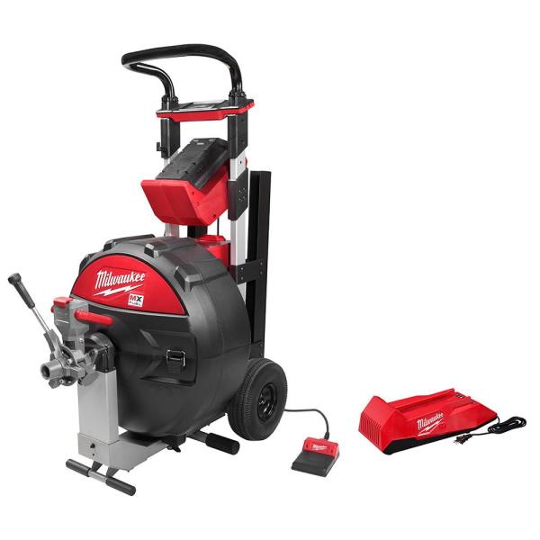 DESTAPADORA DE CAÑERÍA TIPO TAMBOR INALAMBRICA MX FUEL, CAPACIDAD HASTA 60 METROS DE LONGITUD Y 8" DE DIAMETRO (MXF501-1CP) MILWAUKEE