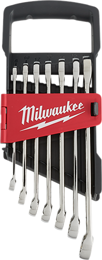 Juego de llaves combinadas de 7 piezas - Métricas (48-22-9507) MILWAUKEE