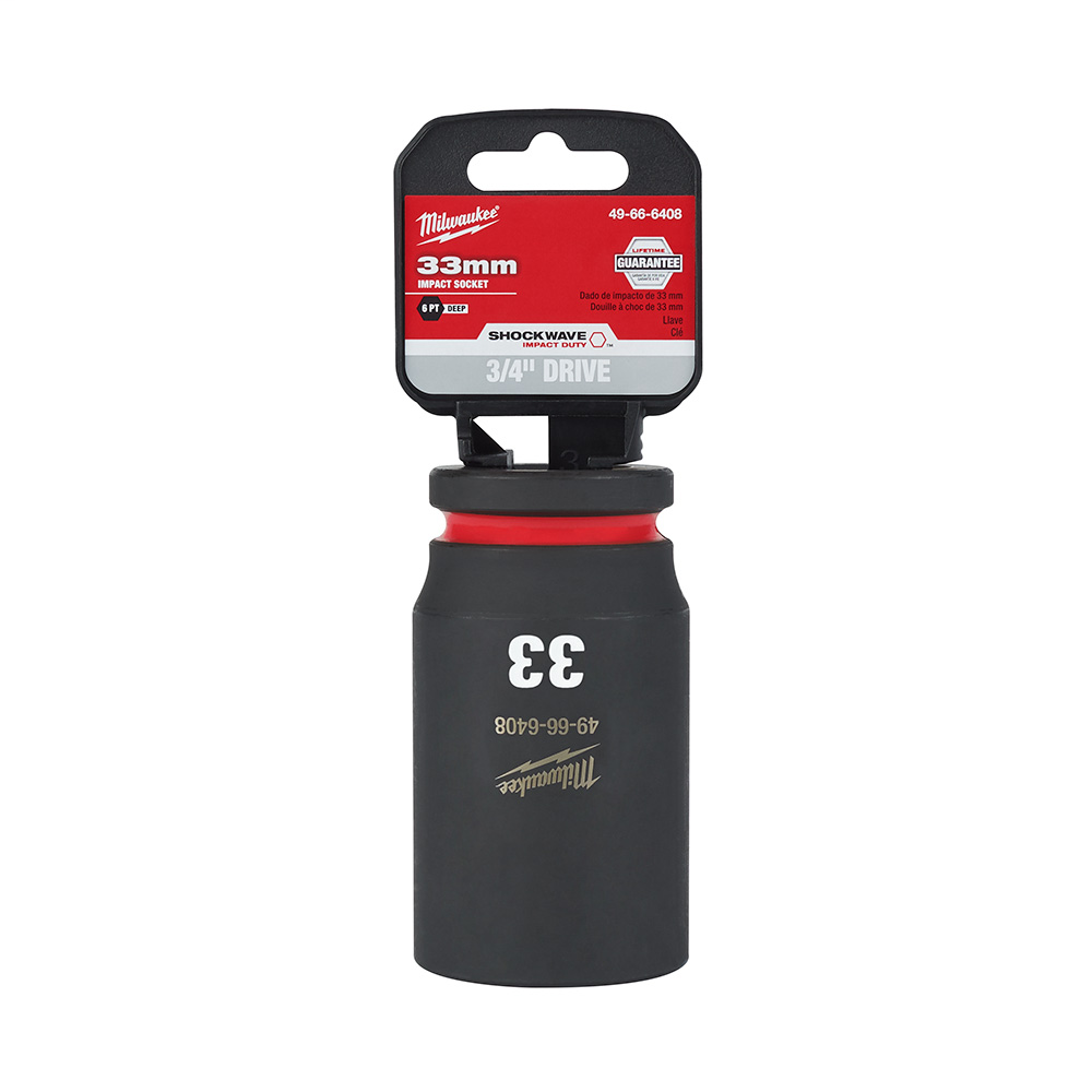 COPA LARGA DE IMPACTO MANDO 3/4" DE 33 MM (49-66-6408) MILWAUKEE