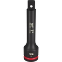 EXTENSION DE IMPACTO DE MANDO 3/4" POR 7" DE LARGO (49-66-6710) MILWAUKEE