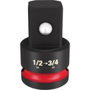 ADAPTADOR DE IMPACTO DE 3/4" MACHO A 1/2" HEMBRA (49-66-6726) MILWAUKEE