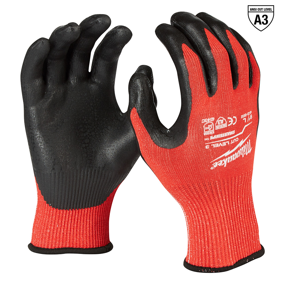 GUANTES DE NITRILO NIVEL 3 TALLA "L" (48-22-8932) MILWAUKEE