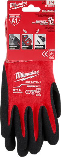 [48-22-8902] GUANTES DE NITRILO NIVEL 1 TALLA L (48-22-8902) MILWAUKEE