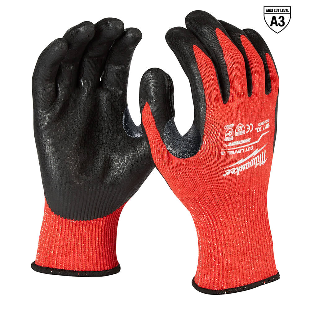 [48-22-8933] GUANTES DE NITRILO NIVEL DE CORTE 3 TALLA XL (48-22-8933) MILWAUKEE