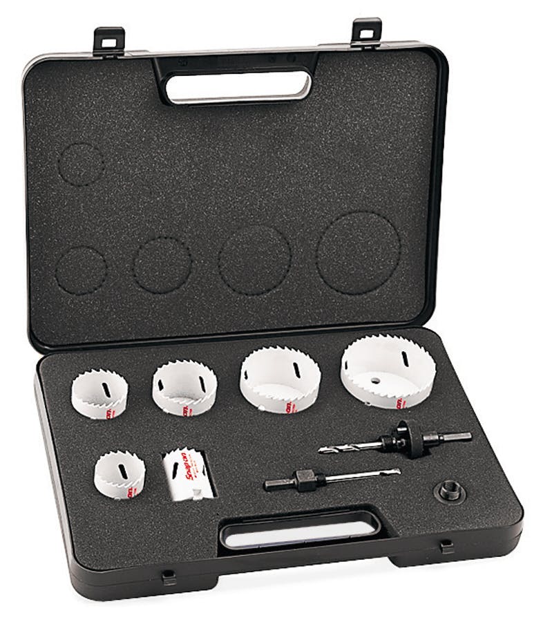 JUEGO DE SIERRA DE CORONA Y EJE DE 9 PIEZAS (LHS608B) SNAP-ON