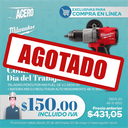 TALADRO INALÁMBRICO PERCUTOR 1/2" MILWAUKEE M18 SIN CARBONES FUEL  18V CON BATERÍA 5 AMP (2804-22) (copia)