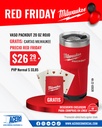 VASO PACKOUT 20 OZ ROJO (48-22-8392R) MILWAUKEE