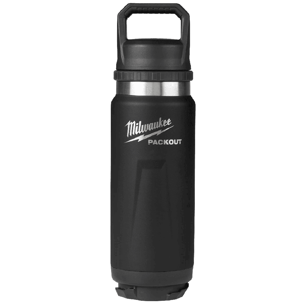 BOTELLA TERMICA PACKOUT™ 24 OZ NEGRA (48-22-8396B) MILWAUKEE