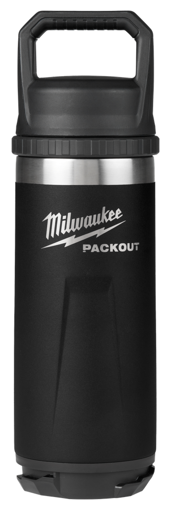 BOTELLA TERMICA NEGRA PACKOUT DE 18OZ C/TAPA 48-22-8382B
