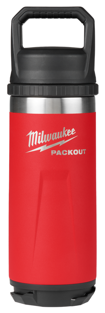BOTELLA TERMICA ROJA PACKOUT DE 18OZ C/TAPA 48-22-8382R