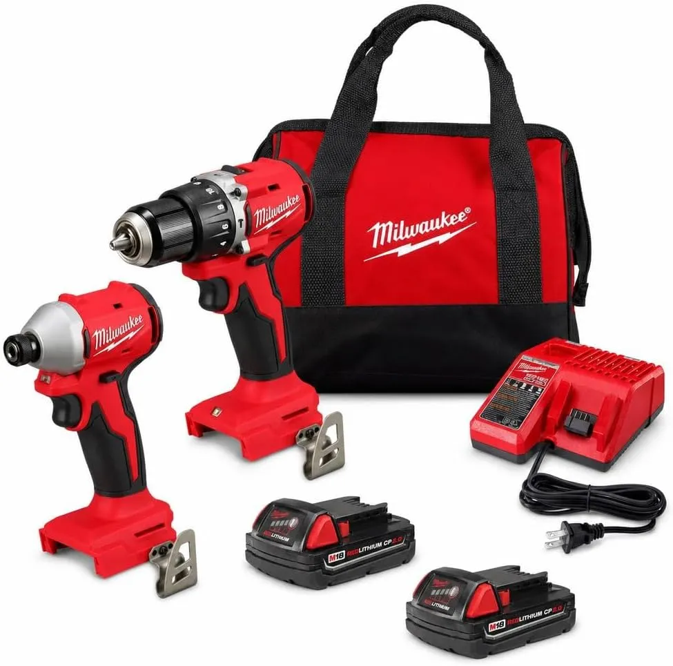 [3610-22CT] KIT TALADRO 1/2" + ATORNILLADOR IMPACTO 1/4" M18 (3610-22CT) MILWAUKEE