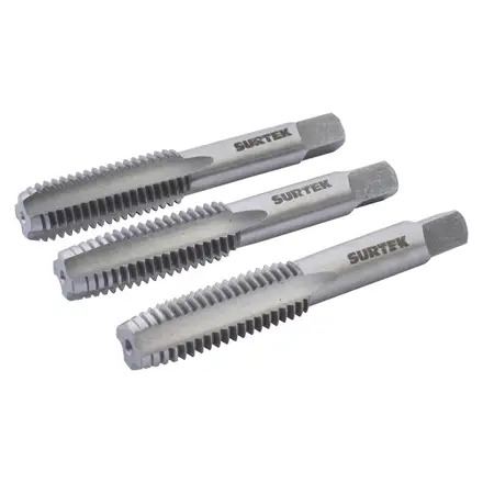 [123824] JUEGO DE 3 MACHUELOS PARA ROSCAR DE 3/8"– 16 NC (123824) SURTEK