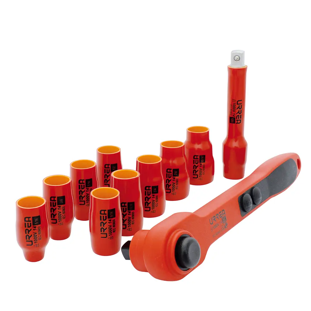 JUEGO DE DADOS 1000V SAE MANDO DE 1/2" DE 11 PIEZAS (5400V) URREA