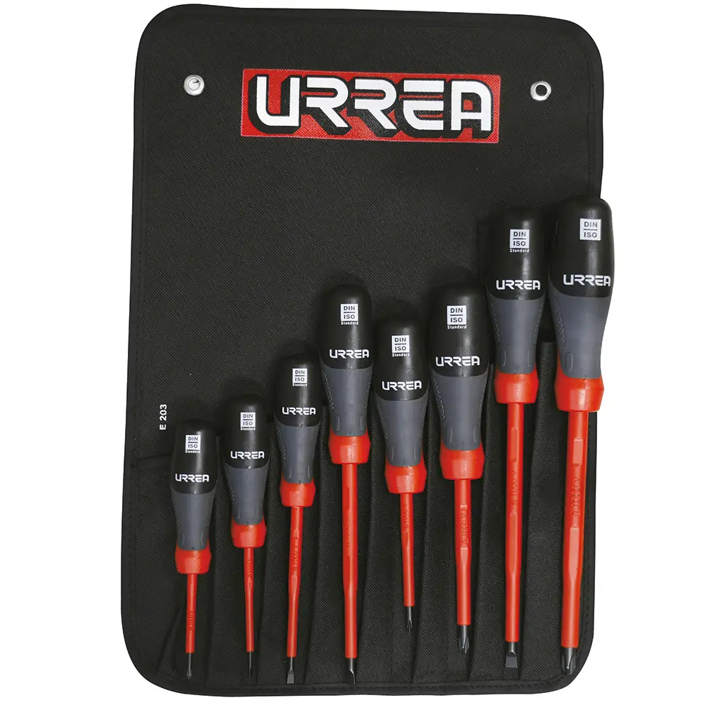 [9700TA] JUEGO DE DESTORNILLADORES MIXTOS 1000V DE 8 PIEZAS (9700TA) URREA