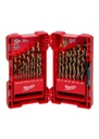 JUEGO DE BROCAS DE COBALTO REDHELIX 15 PIEZAS (48-89-2331) MILWAUKEE