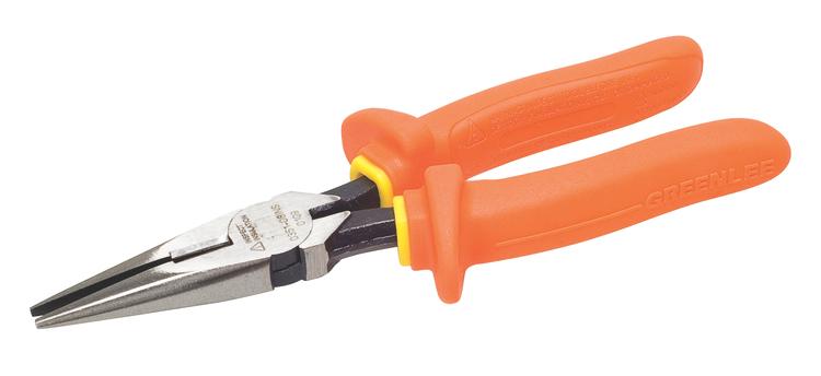 PINZA PUNTA LARGA DE 8" CON AISLAMIENTO (0351-08-INS)