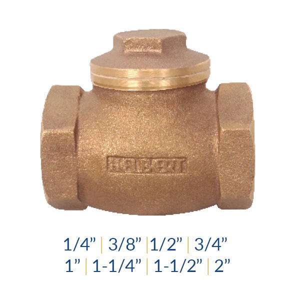 VÁLVULA CHEQUE GLOBO 1-1/4" 150PSI HHCT032 HELBERT