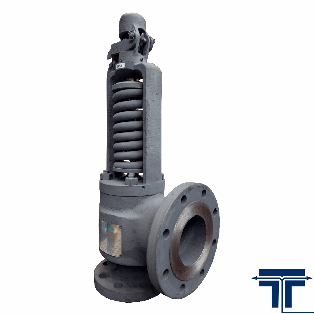 VÁLVULA SEGURIDAD VAPOR/GAS BRIDADA VSGBI 2"x2-1/2" DESCARG A 250PSI TECVAL