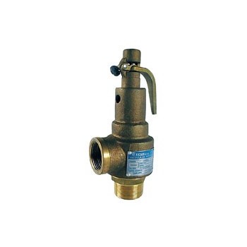 VÁLVULA SEGURIDAD VAPOR/GAS ROSCADA VSGR 2" x 2-1/2" DESCARGA 130PSI TECVAL