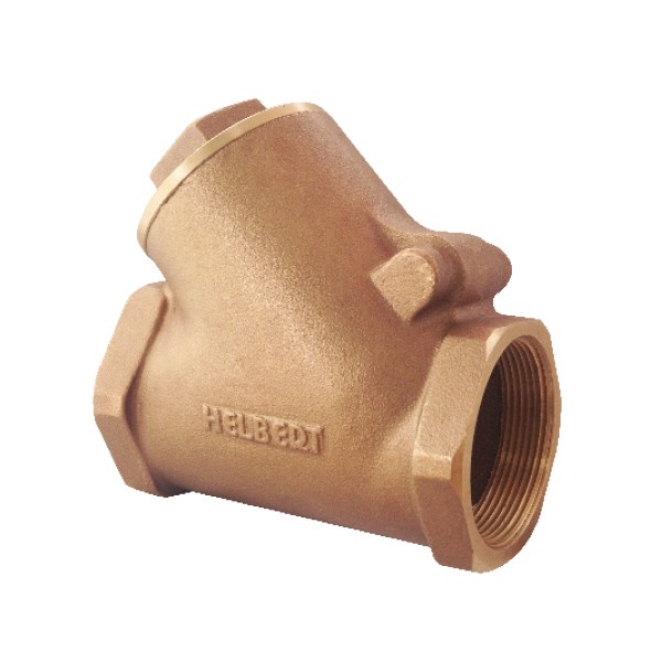 VÁLVULA CHEQUE CORTINA 1" 125PSI Y 200 WOG BRONCE HICC HELBERT