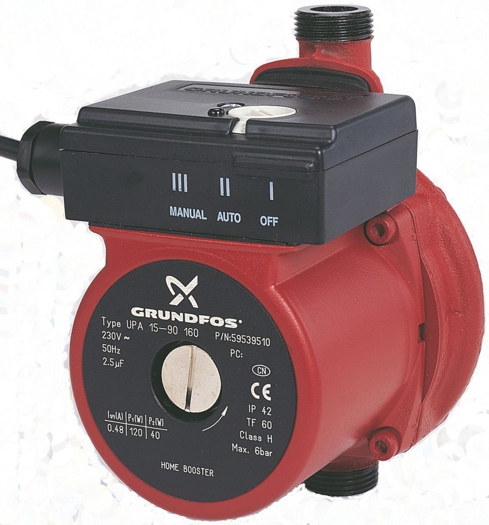 BOMBA AUMENTO DE PRESION UPA15-90 0,1HP 110V/1F 1/2"