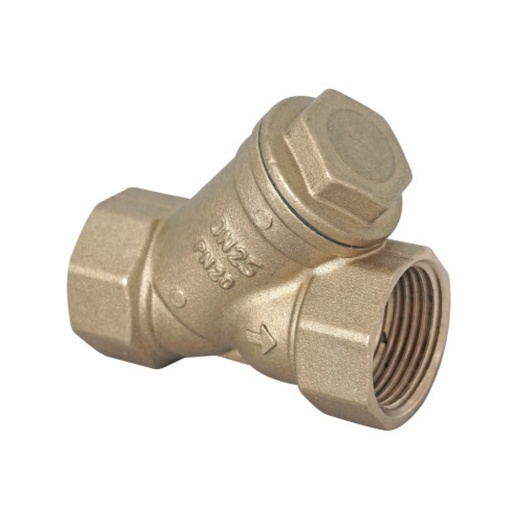 FILTRO EN Y BRONCE 1"NPT MALLA INOX BUGATTI