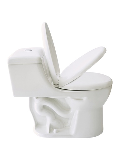 [JSSI61147331CB] INODORO EGO PURE REDONDO BONE ONE PIECE CON ASIENTO SLOW DOWN,  SELLO DE CERA, SET DE ANCLAJE TAZA PISO, TAPAS ANCLAJE Y MANGUERA DE ABASTO CON LLAVE ANGULAR JSSI61147331CB 