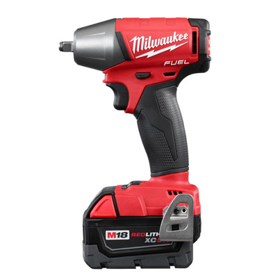 [2754-22] LLAVE DE IMPACTO 3/8" M18 FUEL SIN CARBONES INALÁMBRICA 18V CON BATERÍA DE 5 AMP (2754-22) MILWAUKEE