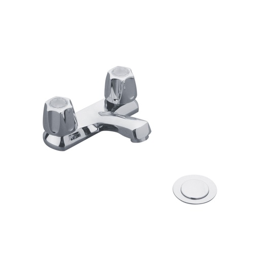 [E192/71 CR] E192/71 CR JUEGO CENTERSET 4" PARA LAVABO CAPRI CROMADO